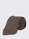Tom Ford Patterned Silk Tie In Brown