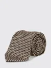 Tom Ford Patterned Silk Tie In Brown