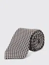 Tom Ford Silk Patterned Tie In Gray