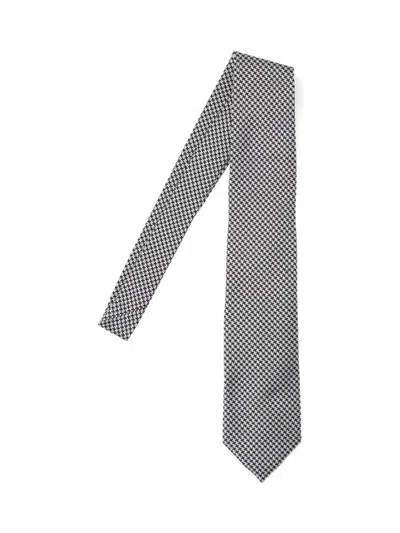 Tom Ford Silk Tie In Gray