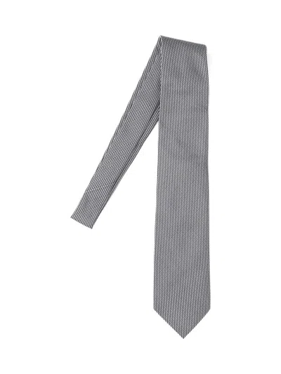 Tom Ford Silk Tie In Gray