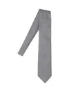 Tom Ford Adjustable Black Silk Tie With Houndstooth Pattern