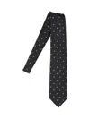Tom Ford Regular Width Pointed Tip Polka Dot Tie In Black