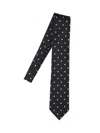 Tom Ford Polka Dot-jacquard Silk Tie In Black