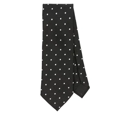 Tom Ford Polka Dot-jacquard Silk Tie In Multicolor