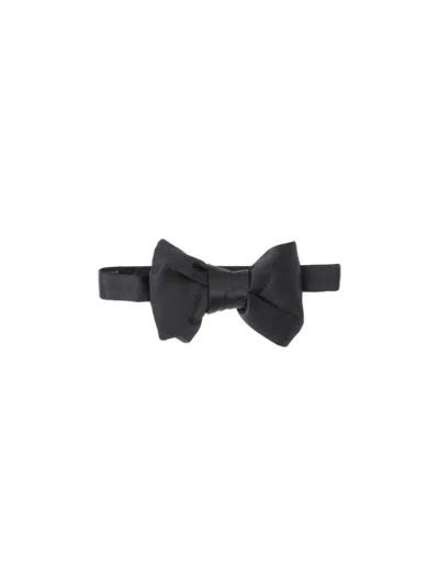 Tom Ford Timeless Black Bow Tie With Pre-tied Convenience