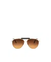 Tom Ford Tinted Pilot-frame Sunglasses In Brown