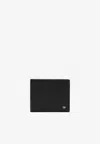 Tom Ford T-line Small Grain Calfskin Leather Bifold Wallet In Black