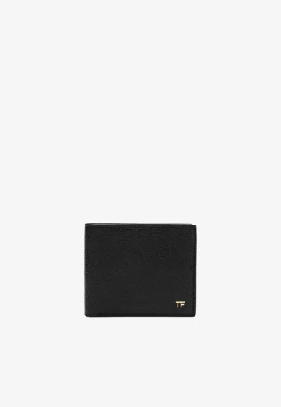 TOM FORD T-LINE LEATHER BI-FOLD WALLET