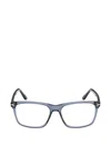 Tom Ford T-logo Rectangle-frame Glasses In Gray