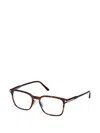 Tom Ford T-logo Rectangle-frame Glasses In Multi