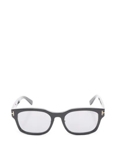 Pre-owned Tom Ford T-logo Square Sunglasses In Black