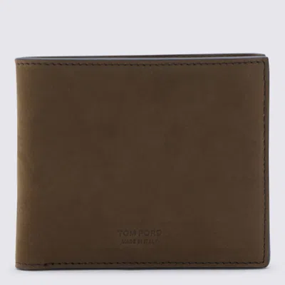Tom Ford Tobacco Leather Wallet In Brown