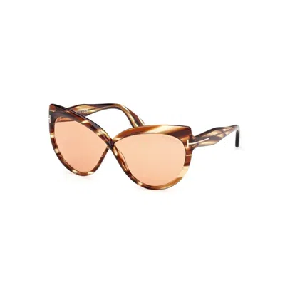 Tom Ford Beatrice Ft1196 53e In Brown