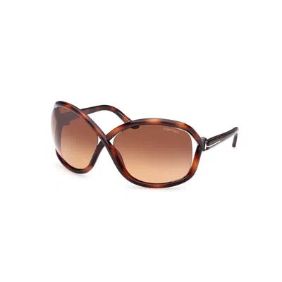 Tom Ford Bettina Ft1068 52f In Brown
