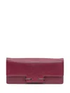Tom Ford Bordeaux Leather Clutch In Red