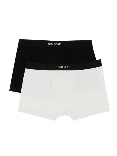 Tom Ford Cotton Boxer Briefs Two Pack In Multicolor