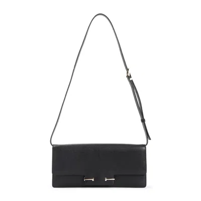 Tom Ford Double T Shoulder Bag In Black