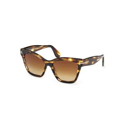 Tom Ford Elvira Ft1217 55f In Brown