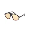 Tom Ford Erol Aviator Sunglasses In Black