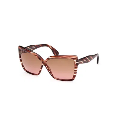 Tom Ford Fiore Ft1195 54f In Brown