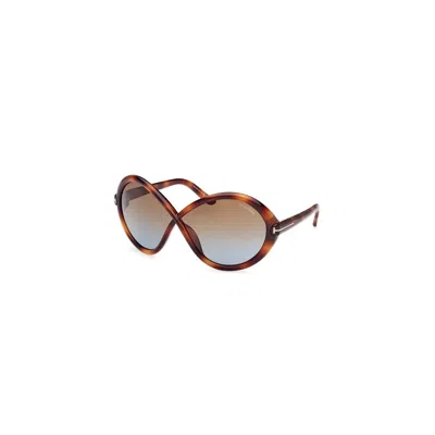 Tom Ford Jada Ft1070 53f In Burgundy
