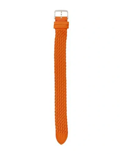 Tom Ford Leather Strap Watch Accessory Orange Size - Calfskin
