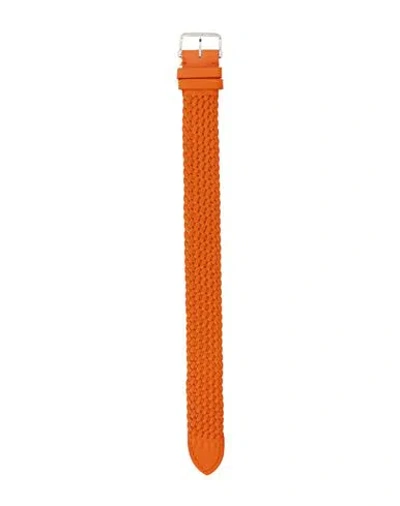 Tom Ford Leather Strap Watch Accessory Orange Size - Calfskin