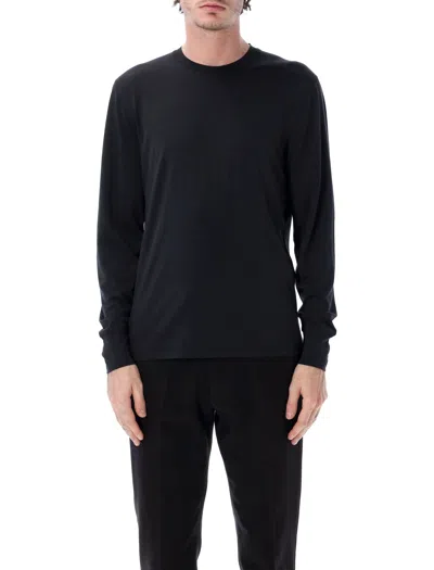 Tom Ford Long Sleeve T-shirt In Black