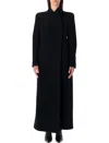 Tom Ford Straight Hem Long Coat In Blue