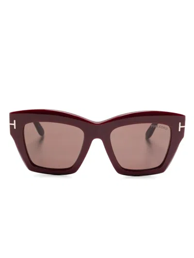 Tom Ford Luna Ft1191 69e In Brown