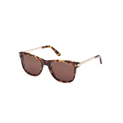 Tom Ford Sinatra Ft1104 52e In Vintage Havana/t Logo