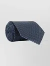 Tom Ford Silk Tie With Textured Pattern In Blue