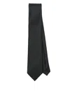 Tom Ford Solid Dot Tie With Pointed Tip And Textured Finish