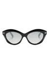 Tom Ford Toni Cat-eye Sunglasses In Black