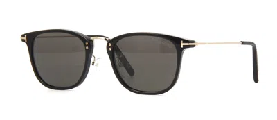Pre-owned Tom Ford Toni Ft 1111 Shiny Black/grey Polarized (01d) Sunglasses In Gray