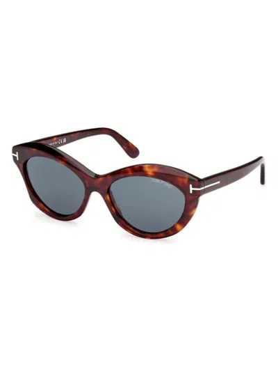 Tom Ford Toni Ft1111 54v Sunglasses In Havana