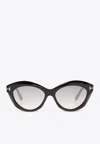 Tom Ford Guinivere Cat-eye Sunglasses In Gray