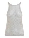 Tom Ford Lurex Knit Beige Viscose Top In Metallic