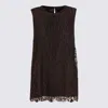 Tom Ford Sleeves And Animal Print Top In Brown