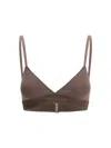 Tom Ford Triangle Bra Top In Brown