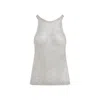 Tom Ford Lurex Knit Beige Viscose Top In Beige