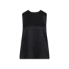 Tom Ford Elegantly Crafted Silk Charmeuse Top In Black