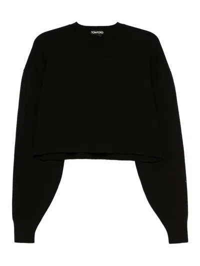 Tom Ford Sculptural Jumper In Black