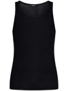 Tom Ford Cotton And Modal Tank Top In Black