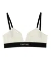 Tom Ford Top Con Banda Logata In White