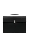 Tom Ford Top Handle Briefcase In Black