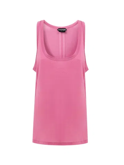 TOM FORD TOP IN PINK SILK TOM FORD