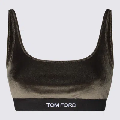 Tom Ford Top Moss Green In Black