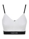 Tom Ford Modal Bra With Design And Adjustable Straps In White